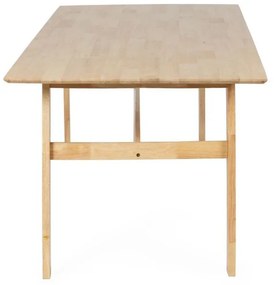 Jedálenský kaučukový stôl Lingo obdĺžnikový hnedý