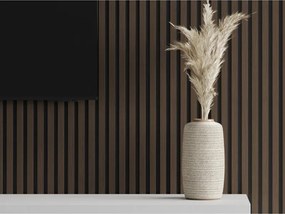 Mexen Lam-F, akustické stenové lamely 275 × 30 cm, plstený podklad 8 mm, technická dyha, orech palisandrový, S105-275307-3015-021
