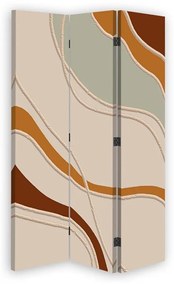 Ozdobný paraván, Art deco - 110x170 cm, trojdielny, korkový paraván