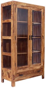 furniture-nabytek.cz - Drevená vitrína z masívu palisander 100x45x180