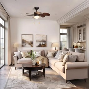 ZEVENTI - Stropný ventilátor FAMARA 1xE14/60W/230V