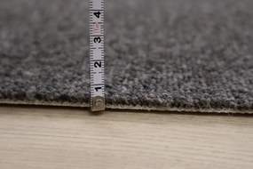 Avanti, Metrážny koberec Dublin 145 šedý, na mieru, šíře 4m,5m, šedá, ab (mriežka), obývacia izba