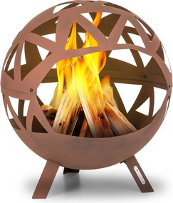 Blumfeldt Colima, ohnisko, Ø 66 cm, guľovitý tvar, rošt na drevené uhlie, popolník