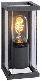 Lucide 27885/01/30 - Vonkajšie nástenné svietidlo CLAIRE 1xE27/15W/230V IP54 čierna LC3676