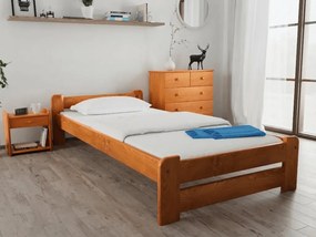 Posteľ Emily 80 x 200 cm, jelša Rošt: Bez roštu, Matrac: Matrac COCO MAXI 20 cm