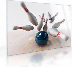 Sklenený obraz - Bowling (70x50 cm)