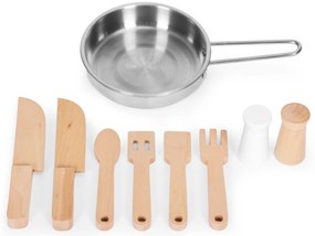 Drevená kuchynka, retro rúra, horáky, drez, kuchynské doplnky, ECOTOYS