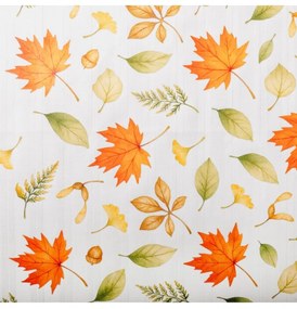 Obrus damaškový Jeseň biely 40x40 cm EMI
