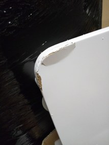 AKCIA Biely jedálenský stôl BERGEN 120x80 cm II. akosť