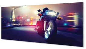 Obraz plexi Motocykel sky city 120x60 cm