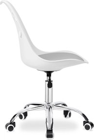 Bielošedá otočná stolička Grover