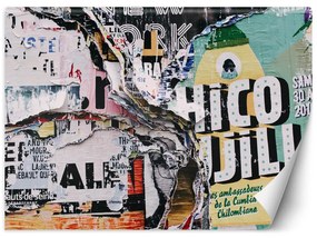 Gario Fototapeta Grunge stena - staré, roztrhané plagáty Materiál: Vliesová, Rozmery: 250 x 175 cm