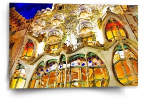 Sablio Obraz Barcelona Gaudi Casa Batllo 1 - 60x40 cm