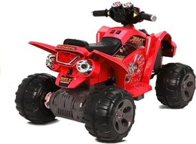 LEAN CARS Štvorkolka na batérie Big Wheels Red