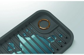 Sivý silikónový organizér k drezu – Metaltex