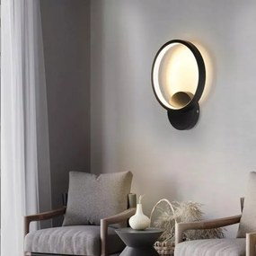 LED nástenné svietidlo LED/14W/230V čierne