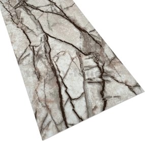 Samolepiace PVC 3D panely LVT06, cena za kus, rozmer 60 x 30 cm, mramor hnedý lesklý, IMPOL TRADE