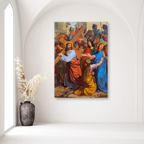 Gario Obraz na plátne Ježiš sa stretáva so svojou matkou na krížovej ceste Viedeň Rozmery: 40 x 60 cm