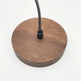 Luster na lanku AIDA 1xE27/60W/230V pr. 35 cm dub/orech/biela