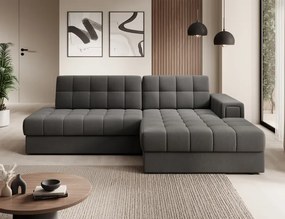 Sedacia súprava Katrin, pravá, sivá (sola 06)