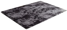 Tmavosivý obdĺžnikový shaggy koberec Ombre Rozmer: 80x150 cm