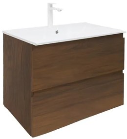 Kúpeľňová skrinka s umývadlom SAT B-Way 99x50x45 cm matný orech BWAY2100NUTU4BBI, 1 ks