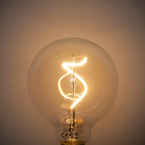 Sada 5 ks Stmievateľná LED žiarovka E27 so špirálovým vláknom G95 4W 270lm 2200K