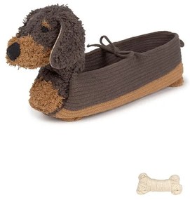 Tmavohnedý látkový detský kôš na hračky 59x16x23 cm Sparky – Lorena Canals