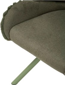 Zelená čalúnená jedálenské kreslá v súprave 2 ks s podrúčkami Stockholm – Mauro Ferretti