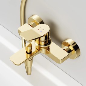 Vaňová a sprchová batéria AM.PM X-Joy FXA10099 jednopáková, zlatá