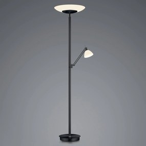 Stojacia LED lampa Findus, 2-plameňová, čierna