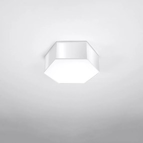 Stropné svietidlo Sunde, 1x biele plastové tienidlo, (biely plast)