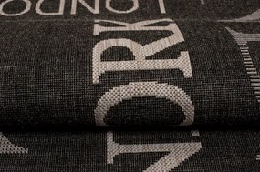 Koberec Floorlux 20224 čierny / strieborný