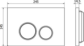 Mexen FENIX 05 - TLAČIDLO PRE Mexen MODUL, MATNÝ CHROM - 600502