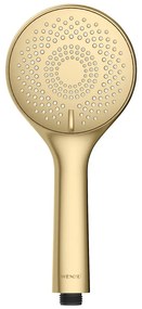 Matne zlatá plastová úsporná sprchová hlavica ø 11 cm Watersaving System – Wenko