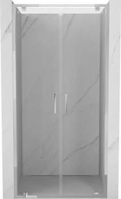 Mexen Exo, dvojité krídlové sprchové dvere 80x200 cm, 6mm číre sklo, chrómový profil, 8182-080-000-01-00