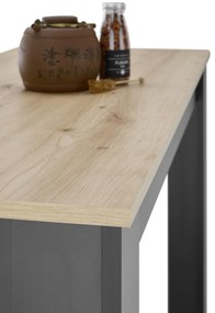 Barový stolík Matioso 2 (dub artisan + čierna). Vlastná spoľahlivá doprava až k Vám domov. 1123402