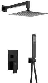 Podomietkový sprchový set s 3-funkčnou batériou Logon Black