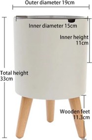 Plastový samozavlažovací kvetináč ø 19 cm Calla - Tomasucci