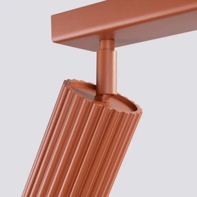 Sollux SL.1638 - Bodové svietidlo KARBON 3xGU10/10W/230V červená