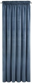 Luxusný modrý záves velvet 140 x 270 cm