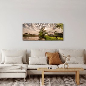 Obraz prírody s lúčmi (120x50 cm)