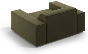 Zelené zamatové kreslo Jodie – Micadoni Home