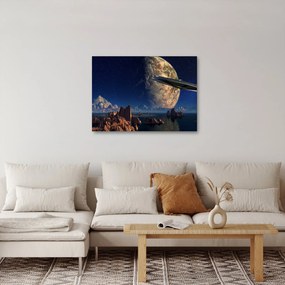 Obraz - Prílet mimozemšťanov (70x50 cm)