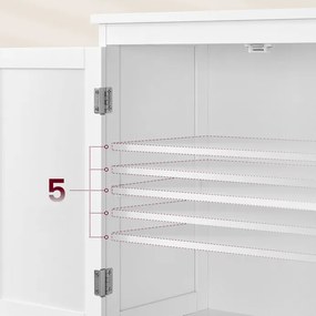 Autronic BONTEC Komoda 60x30x110cm, mdf, biela, AUK-E1055 WT Farba: Biela