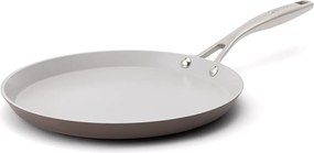 Elmich Nepriľnavá keramická panvica na palacinky Zen Ø 26 cm – hnedá