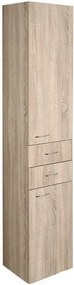 Aqualine Aqualine, ZOJA/KERAMIA FRESH skrinka vysoká 35x184x29cm, dub platin, 51222