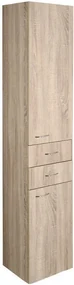 Aqualine Aqualine, ZOJA/KERAMIA FRESH skrinka vysoká 35x184x29cm, dub platin, 51222