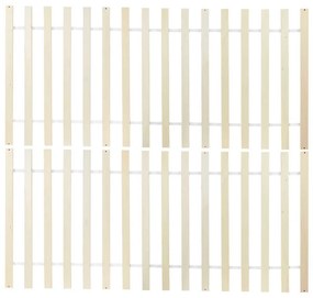Manželská posteľ 140 cm VALLES (s roštom) (biela). Vlastná spoľahlivá doprava až k Vám domov. 1007546