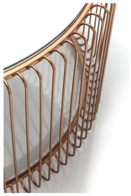 Sada 2 konferenčných stolíkov v dekore medi Kare Design Wire Big